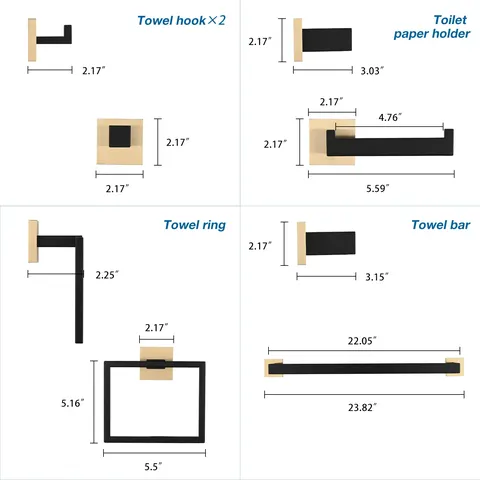 5-Piece SUS304 Bathroom Hardware Set - image 11