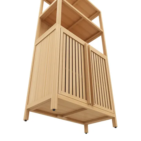 Bamboo Freestanding Storage Cabinet - image 7