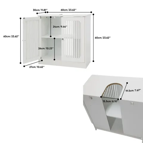 Louvered Vanity Cabinet - image 9