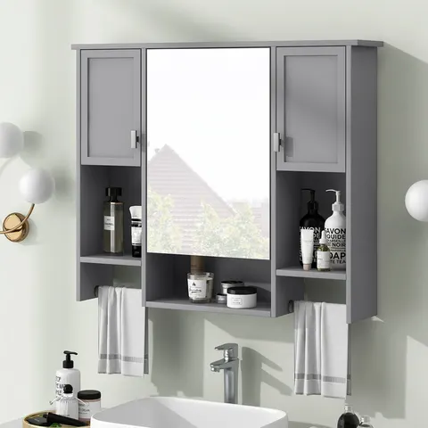 Mirror Cabinet with Towel Bar - image 2