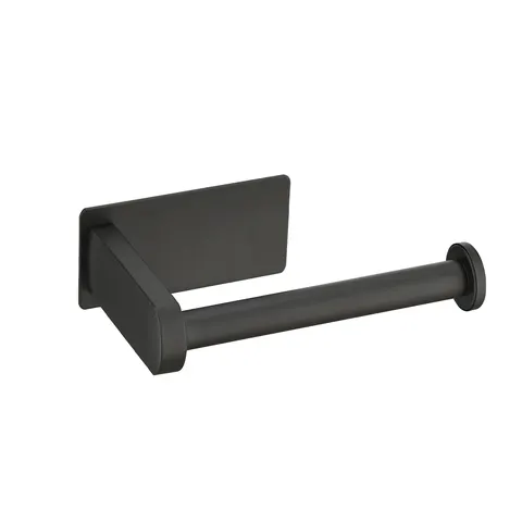 Self-Adhesive Toilet Paper Holder - Matte Black
