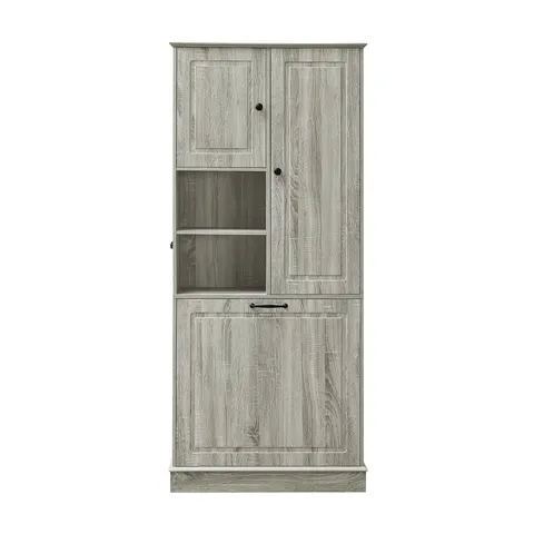 Tall Storage Cabinet with Flip-Out Basket - image 15