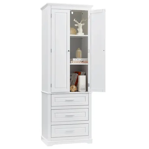 Tall Storage Cabinet with Three Drawers - image 8